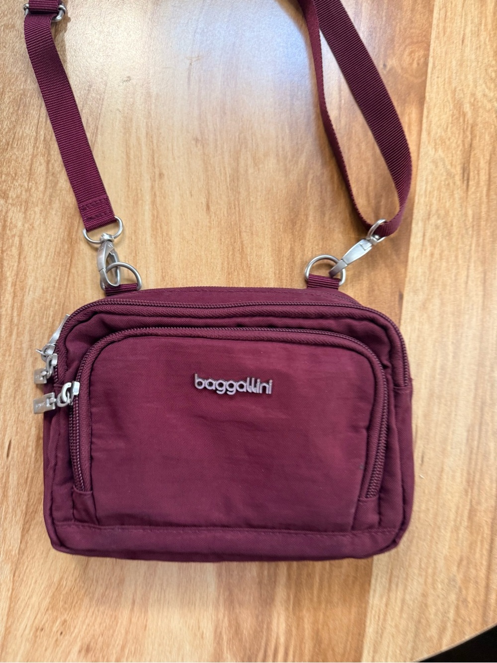 Baggallini Burgundy Crossbody Bag